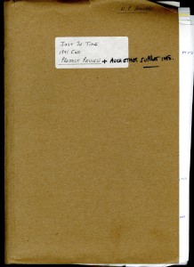 AML Project Review Folder - Just In Time (JIT) manufacturing process, 1991