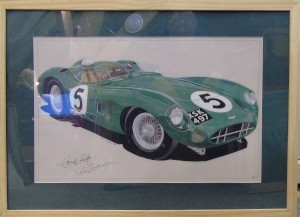 Framed drawing of DBR1/2 by N.M Cunningham