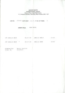 VHS tape of two 'live' TV Broadcasts from the Aston Martin Newport Pagnell works, 08/07/1999