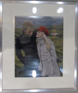 Framed photograph from the Aston Martin V8 Vantage Roadster lifestyle photographic shoot