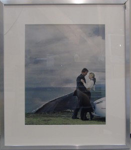 Framed photograph from the Aston Martin V8 Vantage Roadster lifestyle photographic shoot