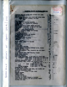 Project Folder: Collection of report papers on the breakdown weights of the DBR1/250