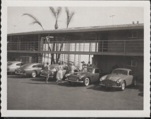 Photograph of DB cars, AMOC event USA 1960s