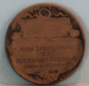 Boxed medal for the 1931 J.C.C. High Speed Trial , Awarded to Mort Morris-Goodall