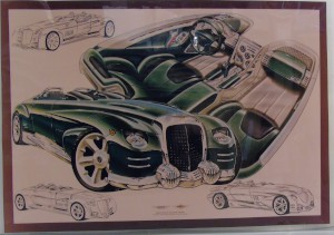 Concept design for a Lagonda Speedster